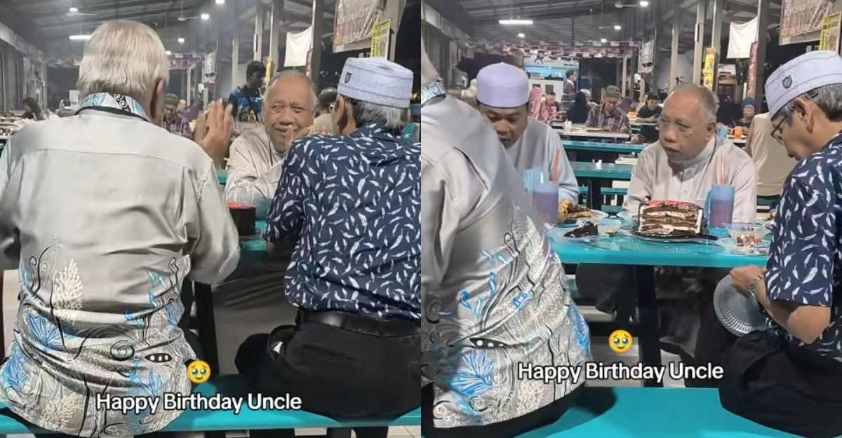 pakcik sambut hari lahir rakan