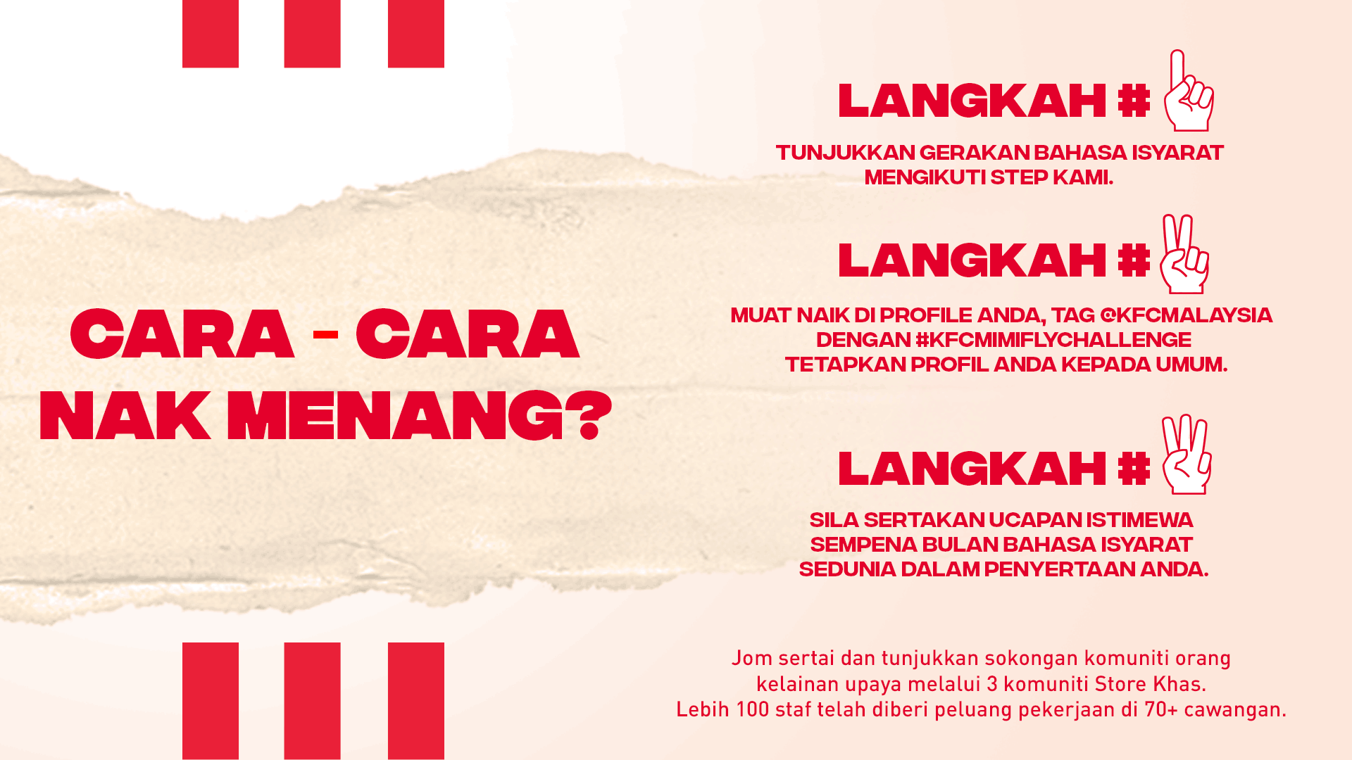 cara-cara menang KFC x MimiFly challenge