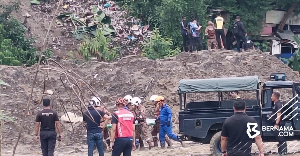 tanah runtuh sabah 12 nyawa