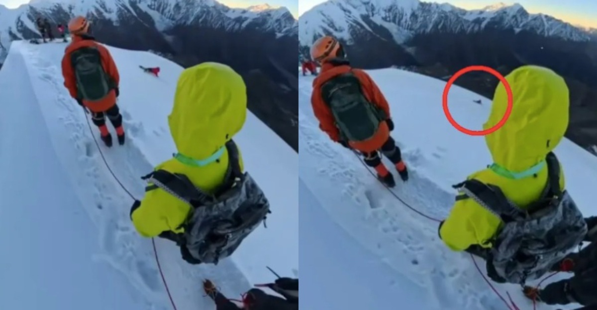 pendaki maut terjatuh dari gunung