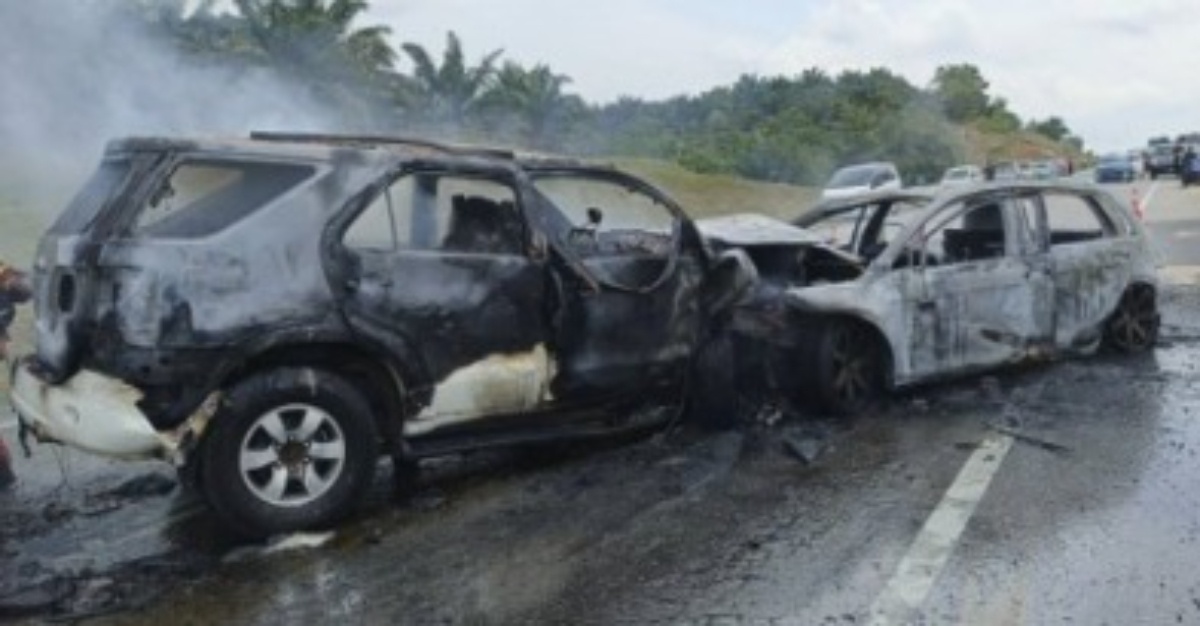 maut kemalangan kota tinggi