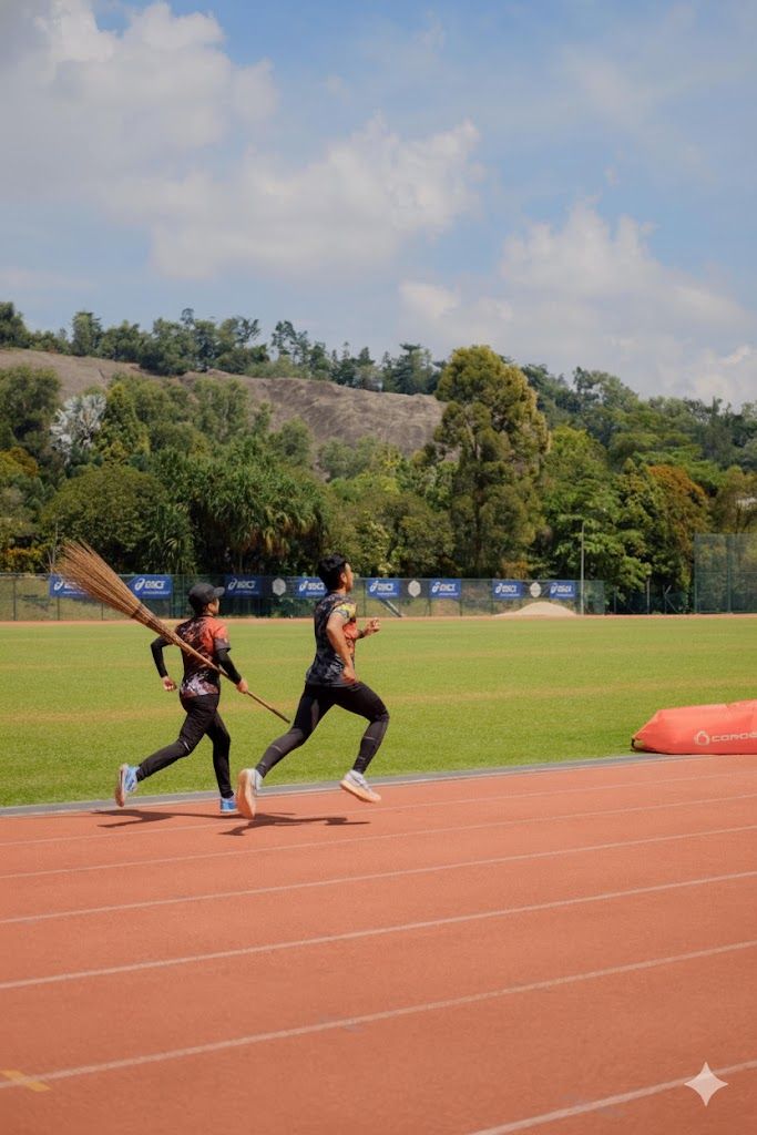 minta sunting gambar lari solo