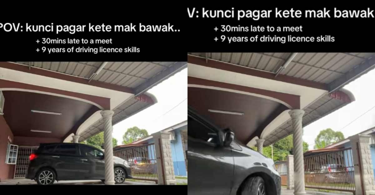 wanita skill keluarkan kereta