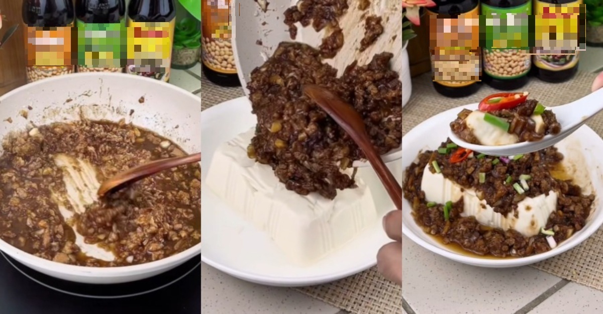 Resipi Tauhu Daging Kukus