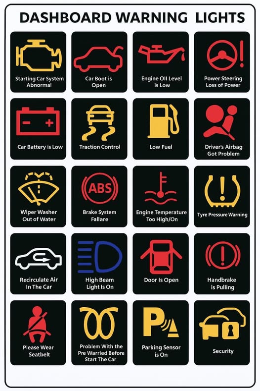 maksud setiap lampu amaran