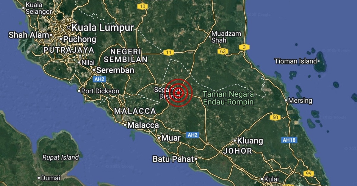 gempa bumi lemah segamat