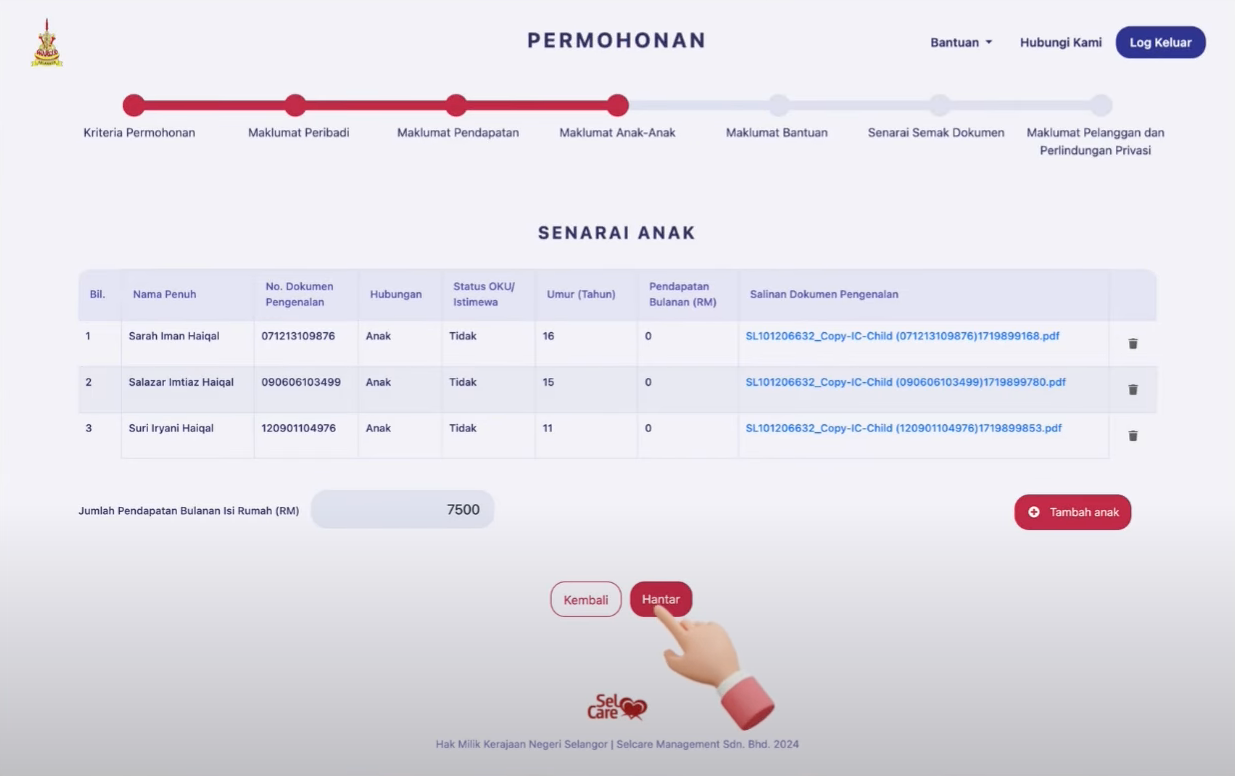 maklumat anak bingkas selangor