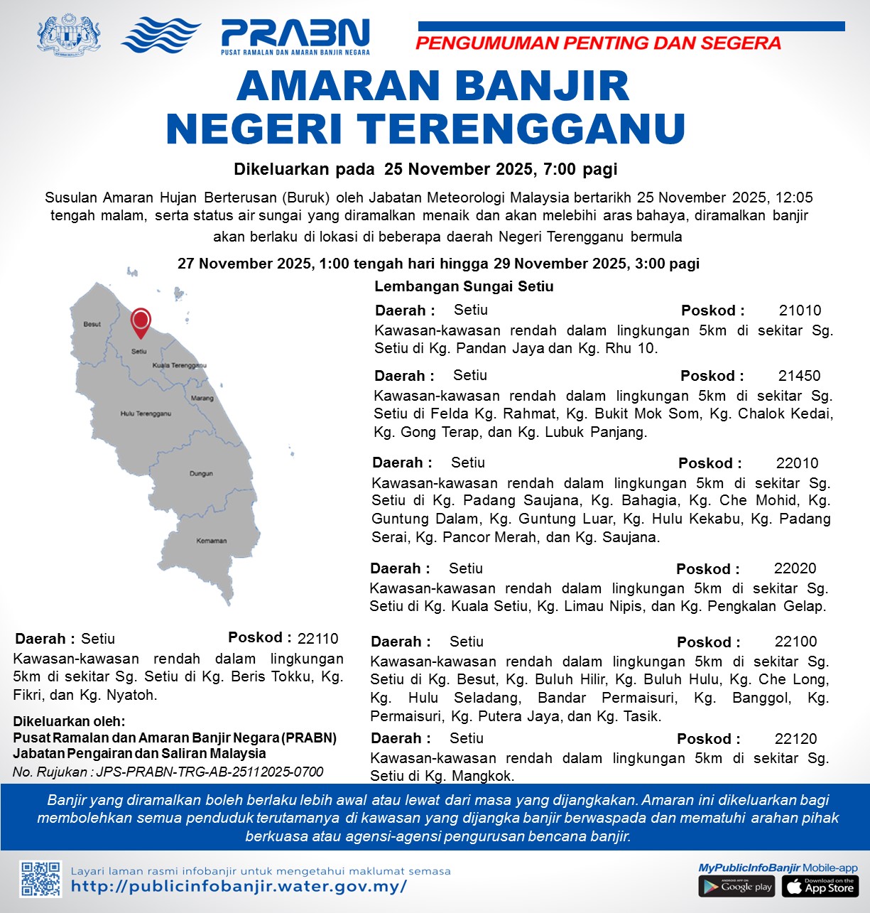 amaran banjir daerah kelantan terengganu
