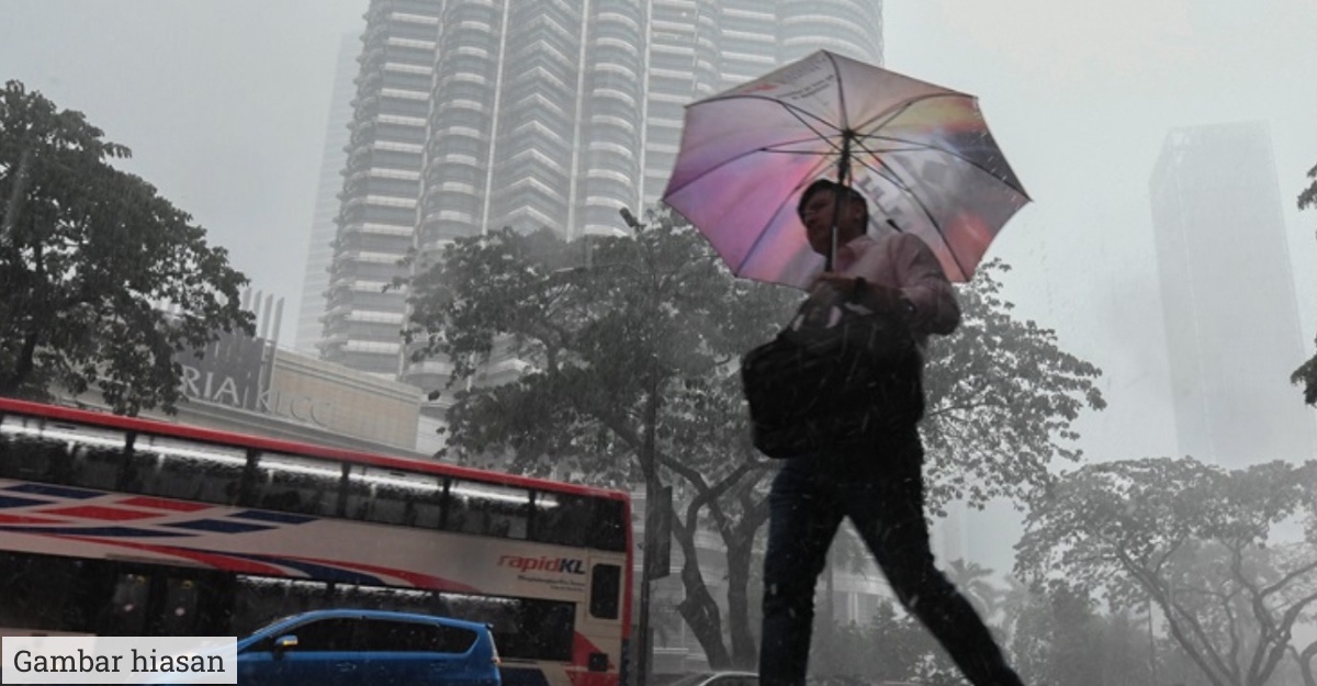 Amaran hujan lebat ribut petir