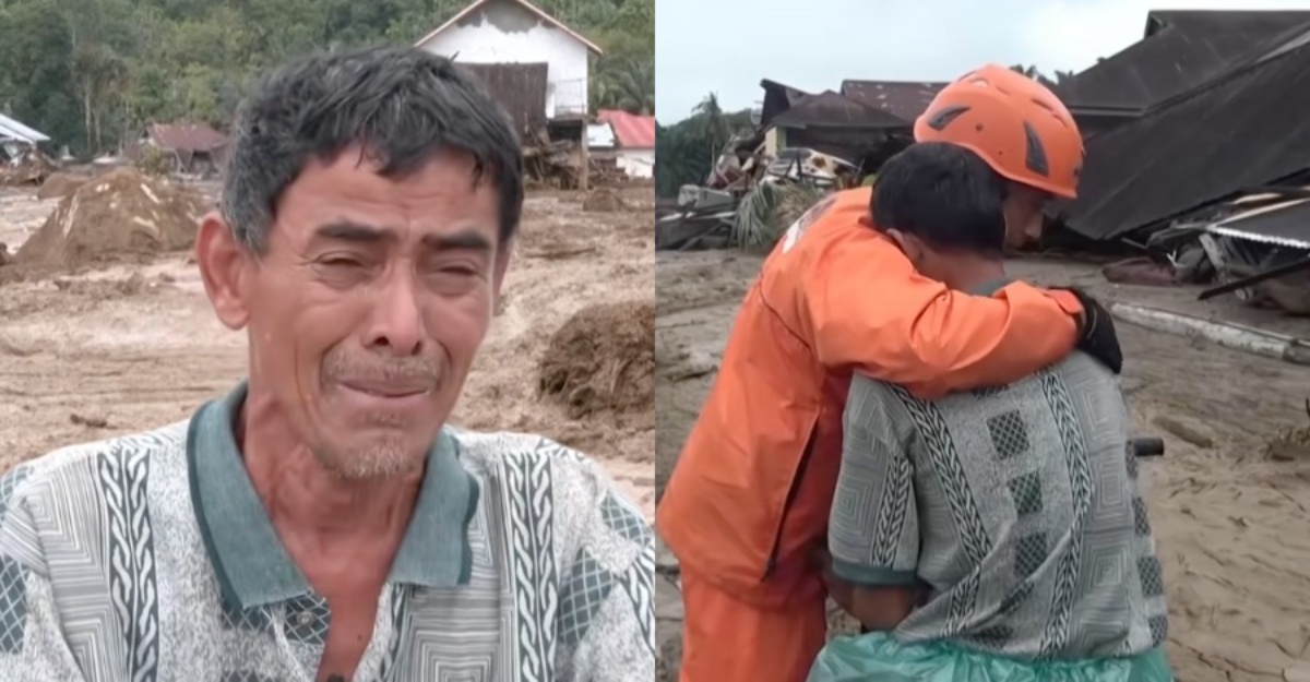 suami cari isteri banjir