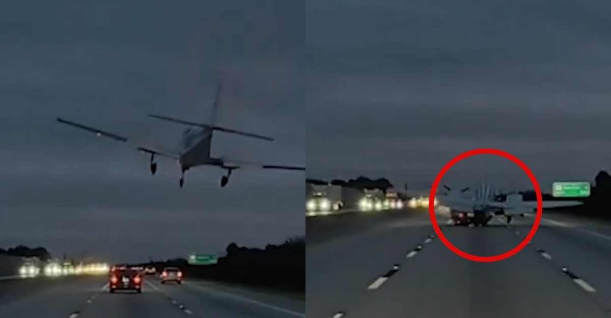 pesawat hempap kereta jalan raya