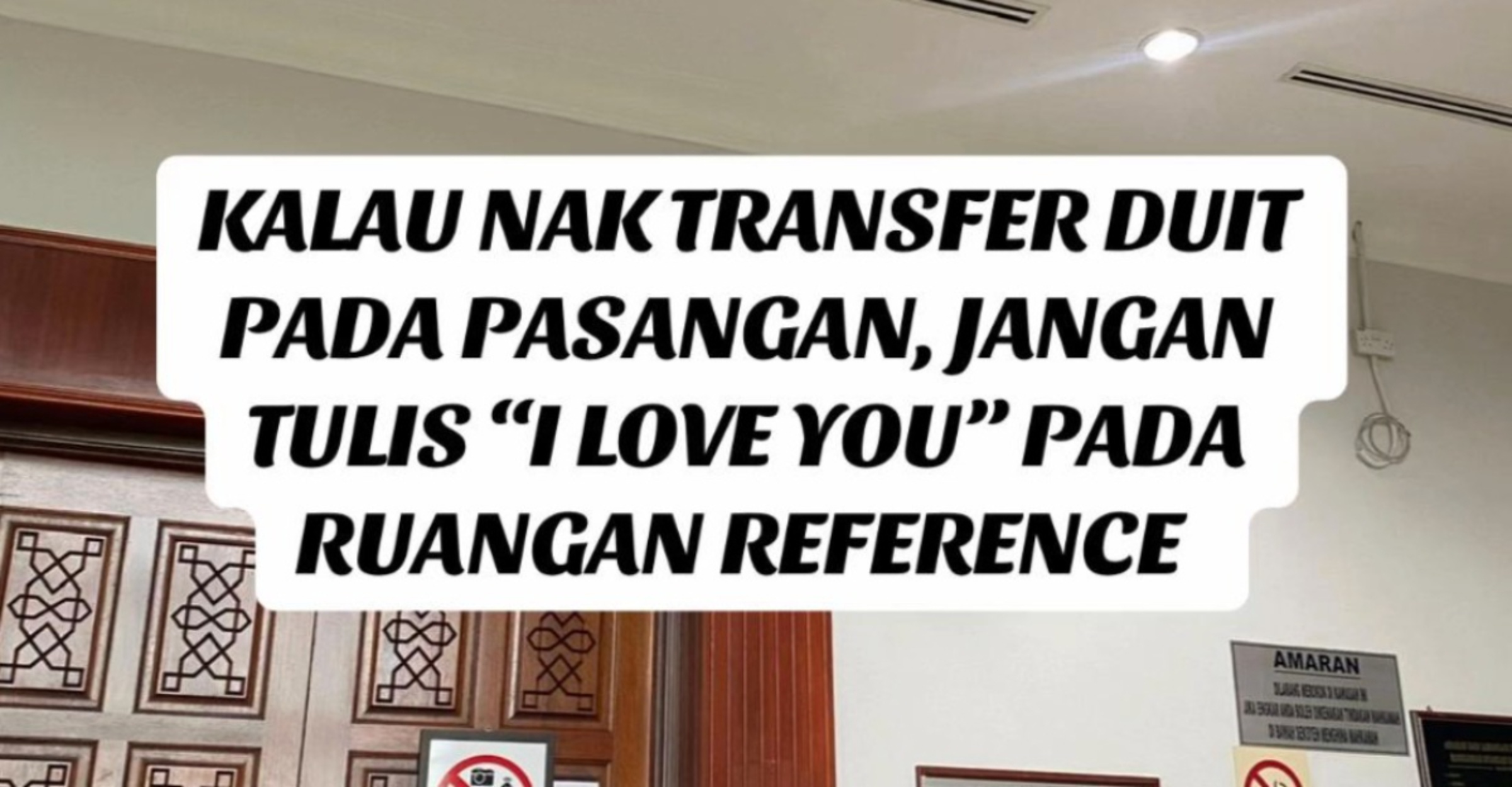 "I Love You" Dalam Pemindahan Wang