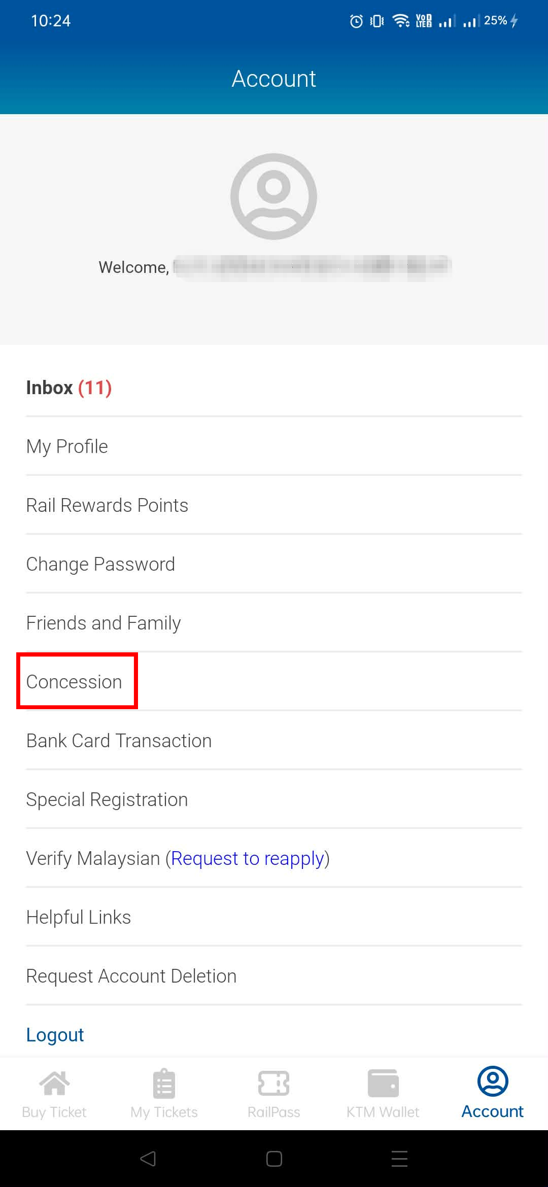 akaun konsesi ktmb