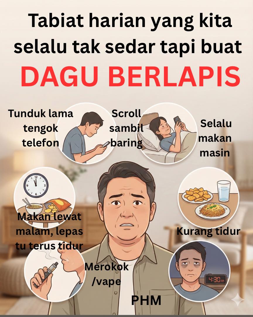 dagu berlapis