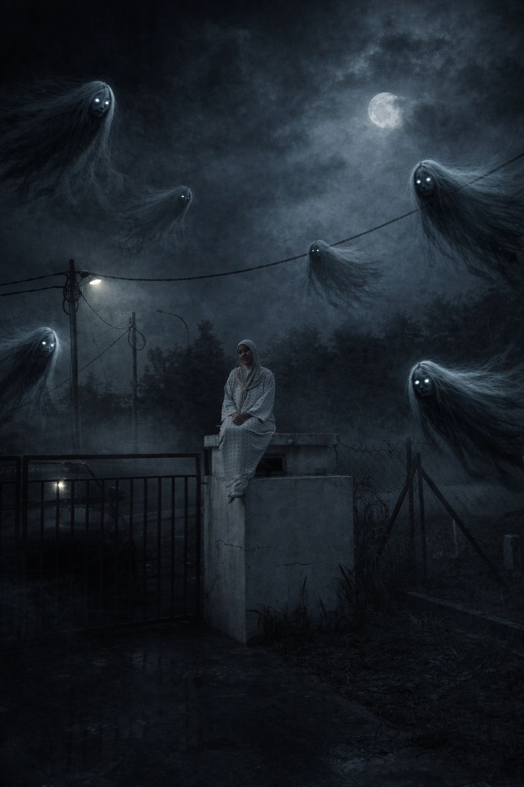 Wanita minta edit gambar seram