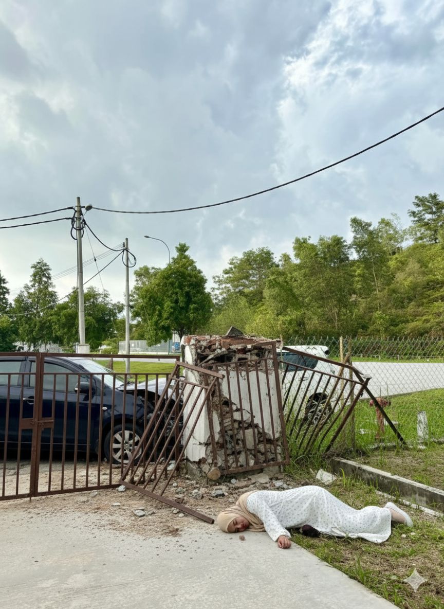 Wanita minta edit gambar seram