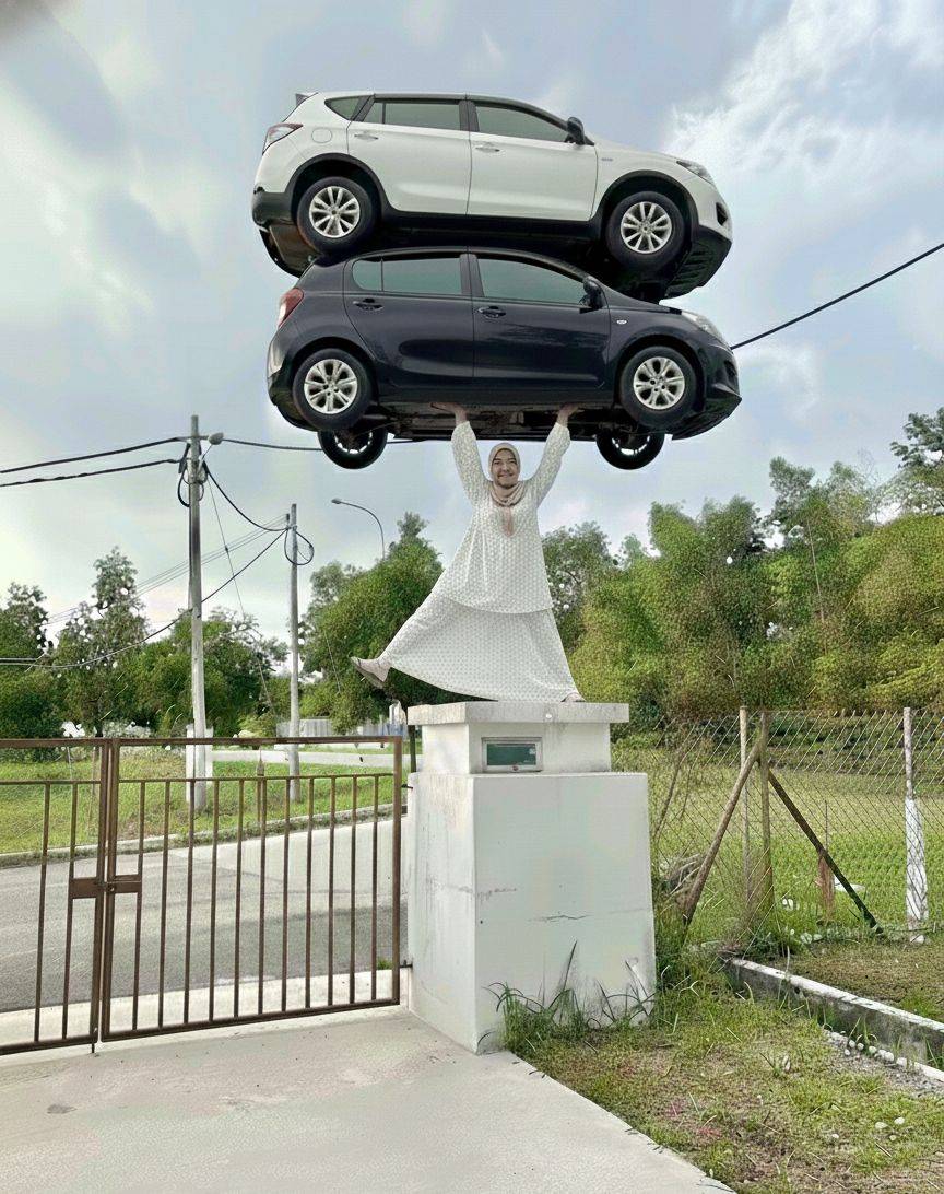 Wanita minta edit gambar seram